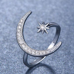 Load image into Gallery viewer, Moon &amp; Star Ring
