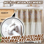 Load image into Gallery viewer, Nail-free Adjustable Rod Bracket Holders (2pcs)
