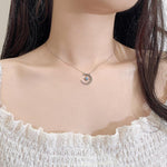 Load image into Gallery viewer, Teyou™ Galaxy Crescent Moon Pendant Necklace
