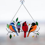 Load image into Gallery viewer, Birds Stained Glass Window Hangings 🎁Mother's Day promotion🐦
