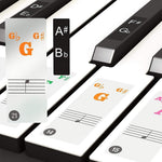 Load image into Gallery viewer, Piano Key Note Stickers
