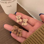 Load image into Gallery viewer, Cute Cartoon Bears Stud Earrings

