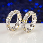 Load image into Gallery viewer, Sterling Silver Cross Full Diamond Ring
