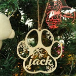 Load image into Gallery viewer, SANK®PERSONALIZED DOG/CAT PAW CHRISTMAS ORNAMENT
