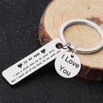 Load image into Gallery viewer, SANK®“To my man I love you” Keychain
