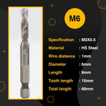 Load image into Gallery viewer, 6pcs Thread Tap Drill Bits Set
