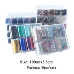 Load image into Gallery viewer, Nail Art Transfer Foils (Set of 10)
