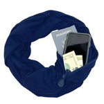 Load image into Gallery viewer, Winter Infinite Scarf With Zipped Pocket
