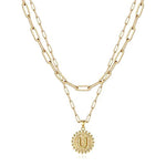Load image into Gallery viewer, Gold Initial Necklaces for Women
