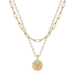 Load image into Gallery viewer, Gold Initial Necklaces for Women
