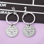 Load image into Gallery viewer, SANK® To My Dad/Mom Keychain (letter pendant)
