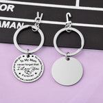 Load image into Gallery viewer, SANK® To My Dad/Mom Keychain (letter pendant)
