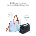 Load image into Gallery viewer, 2 In 1 Leather Shopper Tote Bag

