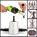 Load image into Gallery viewer, DOMOM Zipbite - Nibbler Cutter Drill Attachment Double Head Metal Sheet
