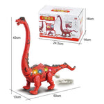 Load image into Gallery viewer, Walking Brachiosaurus Toy with LED Projector
