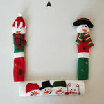 Load image into Gallery viewer, SNOWMAN KITCHEN HANDLE DOOR COVERS (SET OF 3)
