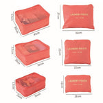 Load image into Gallery viewer, 6 Pieces of Portable Luggage Packing Cubes
