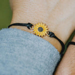 Load image into Gallery viewer, Cute Sunflower Braided Bracelet
