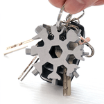 Load image into Gallery viewer, Amenitee™ 18-in-1 stainless steel snowflakes multi-tool&amp;keychain

