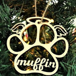 Load image into Gallery viewer, SANK®PERSONALIZED DOG/CAT PAW CHRISTMAS ORNAMENT
