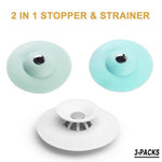 Load image into Gallery viewer, Hirundo Multifunctional Drain Stoppers, 3 packs
