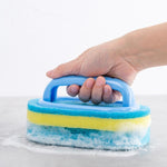 Load image into Gallery viewer, Thickened Sponge Cleaning Brush With Handle
