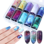 Load image into Gallery viewer, Nail Art Transfer Foils (Set of 10)
