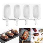 Load image into Gallery viewer, Silicone Easy Cream Mini Ice Cream Bar Mold Set
