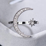 Load image into Gallery viewer, Moon &amp; Star Ring
