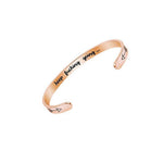 Load image into Gallery viewer, Sisters By Heart Cuff Bracelet-Inner Engraved Inspirational Cuff Bracelet Bangle
