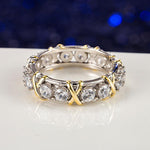 Load image into Gallery viewer, Sterling Silver Cross Full Diamond Ring
