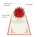 Load image into Gallery viewer, Rose Bouquet Pop-up Card - Valentine's Day Card
