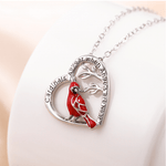 Load image into Gallery viewer, Sank®Cardinal Heart Pendant Necklace
