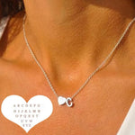 Load image into Gallery viewer, Initial Heart Necklace
