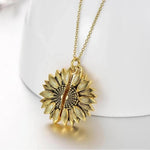 Load image into Gallery viewer, Sunflower double lettering necklace
