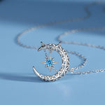 Load image into Gallery viewer, Teyou™ Galaxy Crescent Moon Pendant Necklace
