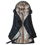 Load image into Gallery viewer, Ladies Winter Coat With Removable Faux Fur
