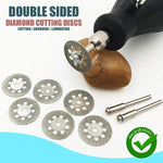 Load image into Gallery viewer, Diamond Cutting Wheel Set (10 PCs and 2 Rods)
