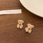 Load image into Gallery viewer, Cute Cartoon Bears Stud Earrings
