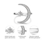 Load image into Gallery viewer, Moon &amp; Star Ring
