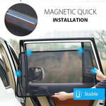 Load image into Gallery viewer, Car Side Window Magnetic Sunshade Curtains (2 PCs)
