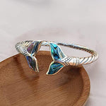 Load image into Gallery viewer, Mermaid Tail Bangle Bracelet
