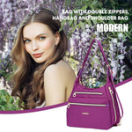 Load image into Gallery viewer, Bag with Double Zippers, Handbag and Shoulder Bag
