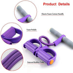 Load image into Gallery viewer, Fitness Equipment Pedal Resistance Band 4 Elastic Pull Rope
