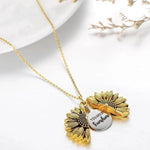 Load image into Gallery viewer, Sunflower double lettering necklace
