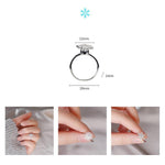 Load image into Gallery viewer, Women's Adjustable Rotating Ring Snowflake Heart-shaped Ring Box With LED
