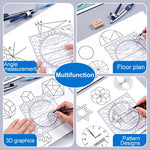 Load image into Gallery viewer, Multifunctional Drawing Ruler
