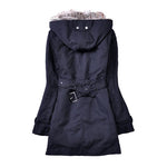 Load image into Gallery viewer, Ladies Winter Coat With Removable Faux Fur
