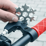 Load image into Gallery viewer, Amenitee™ 18-in-1 stainless steel snowflakes multi-tool&amp;keychain
