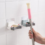 Load image into Gallery viewer, Mop Brush Holder Rack Wall Mount Storage Hook
